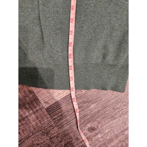 Ralph lauren Pima cotton hunter green mens pullover v neck light sweater large - Picture 10 of 10